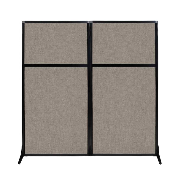 Work Station Screen 66" x 70" Warm Pebble Fabric
